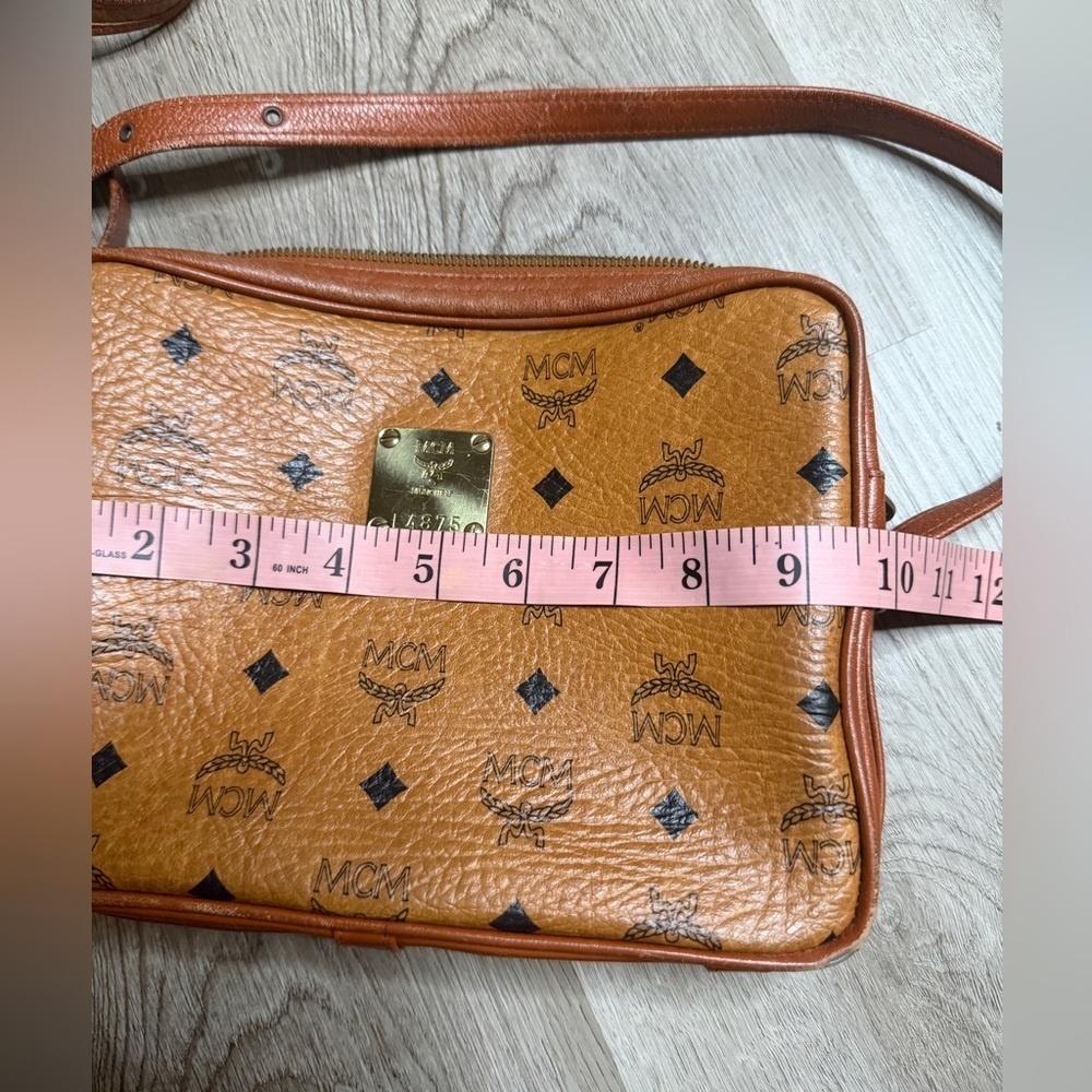 MCM Brown Leather Crossbody Bag - Picture 10 of 12